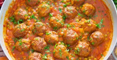 albondigas a la jardinera
