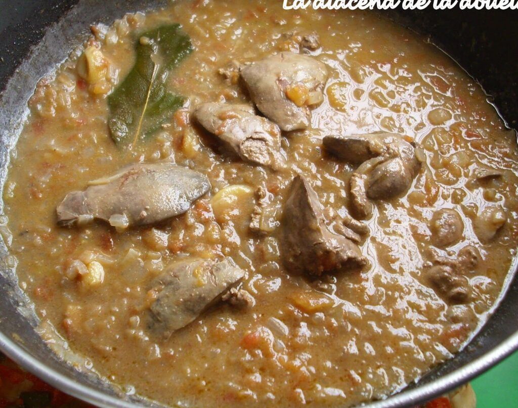 arroz con higaditos de la abuela