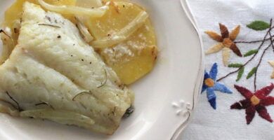 bacalao al horno con patatas