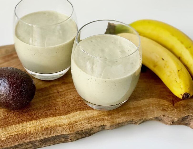 batido de aguacate y platano