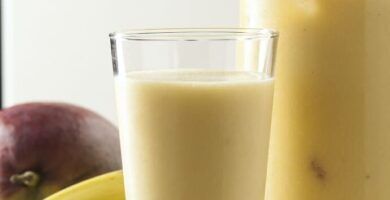 batido de mango y platano