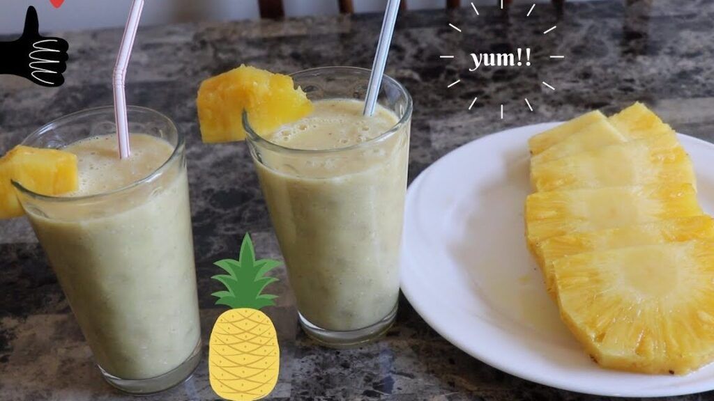 batido de pina y avena