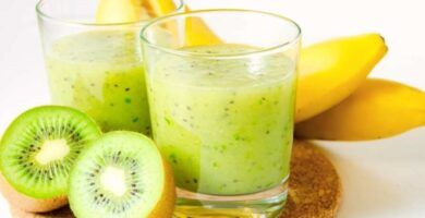 batido de platano y kiwi