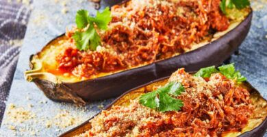 berenjenas rellenas de carne