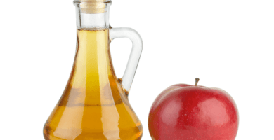 botella de vinagre de manzana