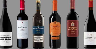 botella de vino tempranillo