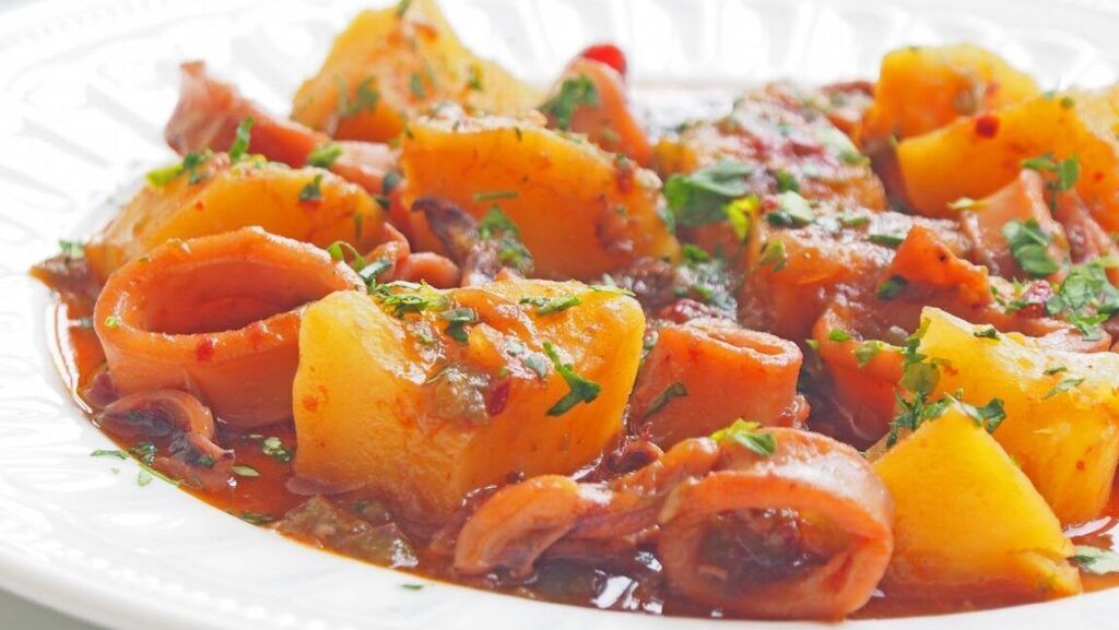 calamares con patatas