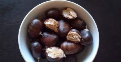 castanas cocidas en olla a presion