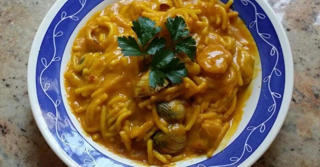 cazuela de fideos de la abuela