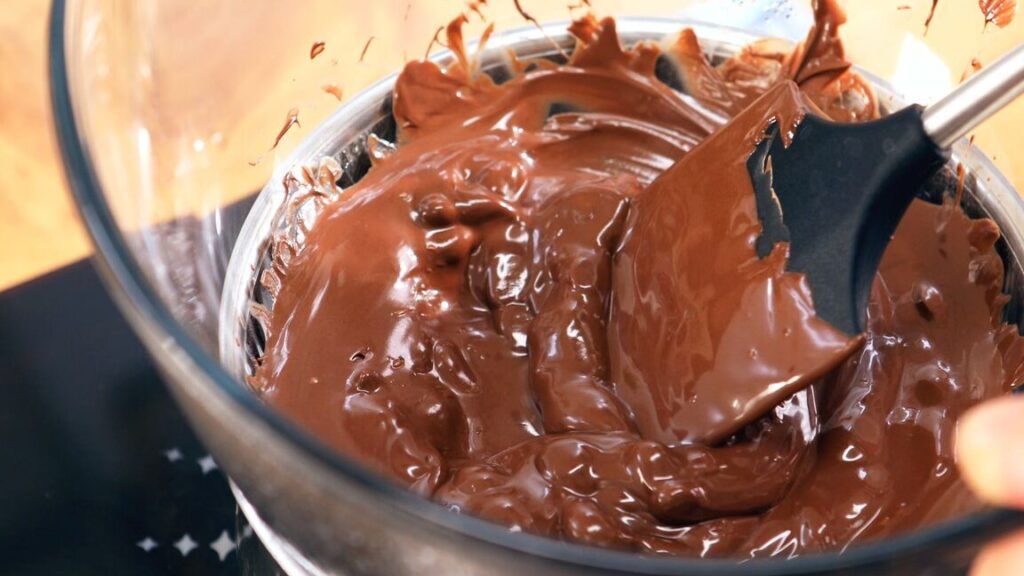 chocolate fundido a bano maria