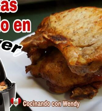 chuletas de cerdo en airfryer