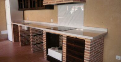cocinas de obra con ladrillo