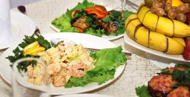 comida festiva y sabrosa