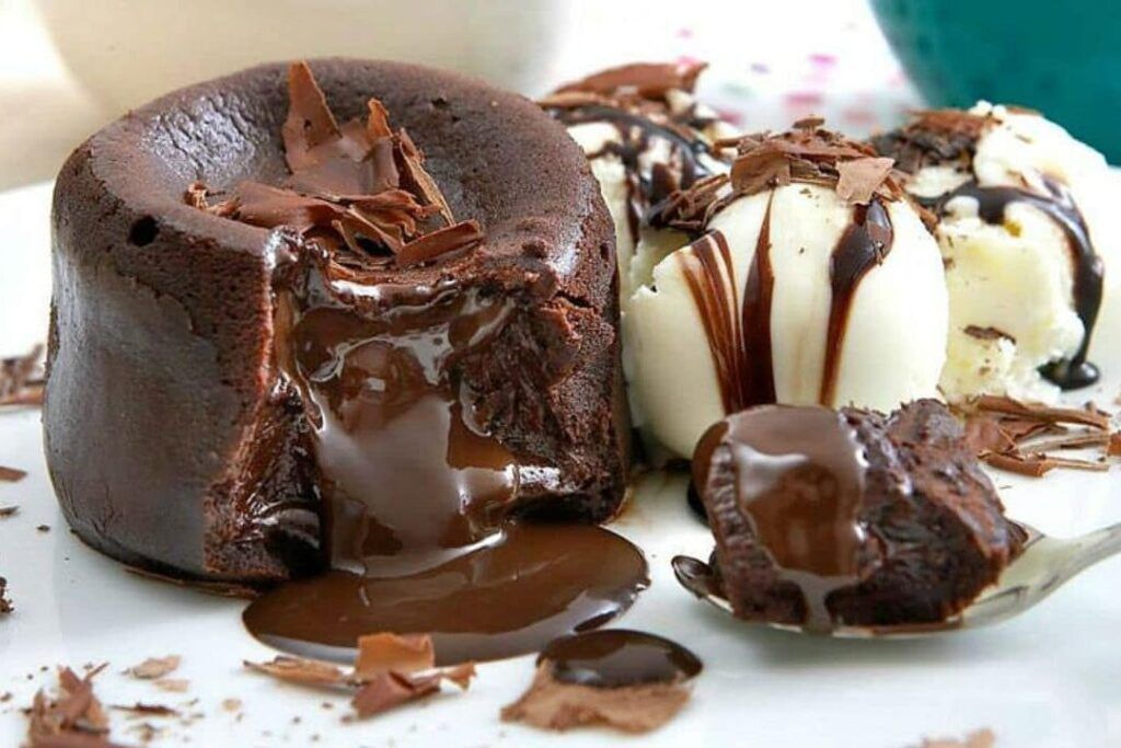 coulant de chocolate negro