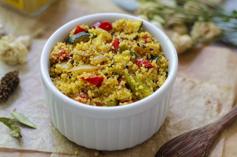 cous cous con verduras