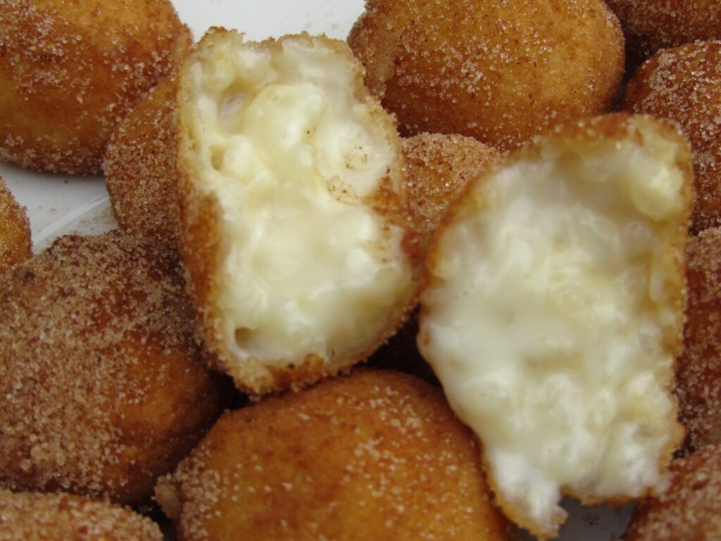 croquetas de arroz con leche