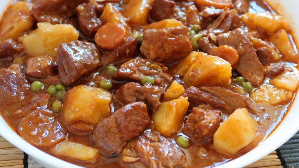 delicioso guiso de cerdo