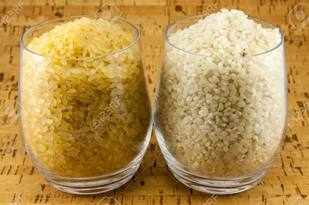 dos vasos de arroz