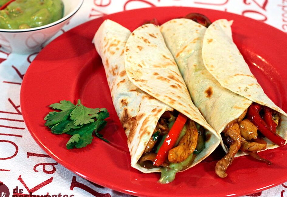 fajitas deliciosamente preparadas