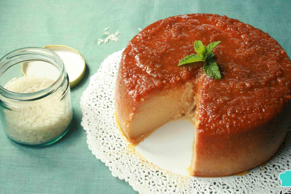flan de arroz con leche