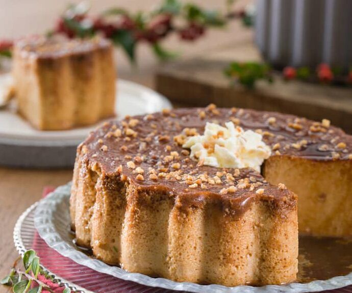 flan de turron