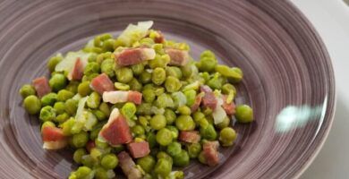 guisantes con jamon en la thermomix