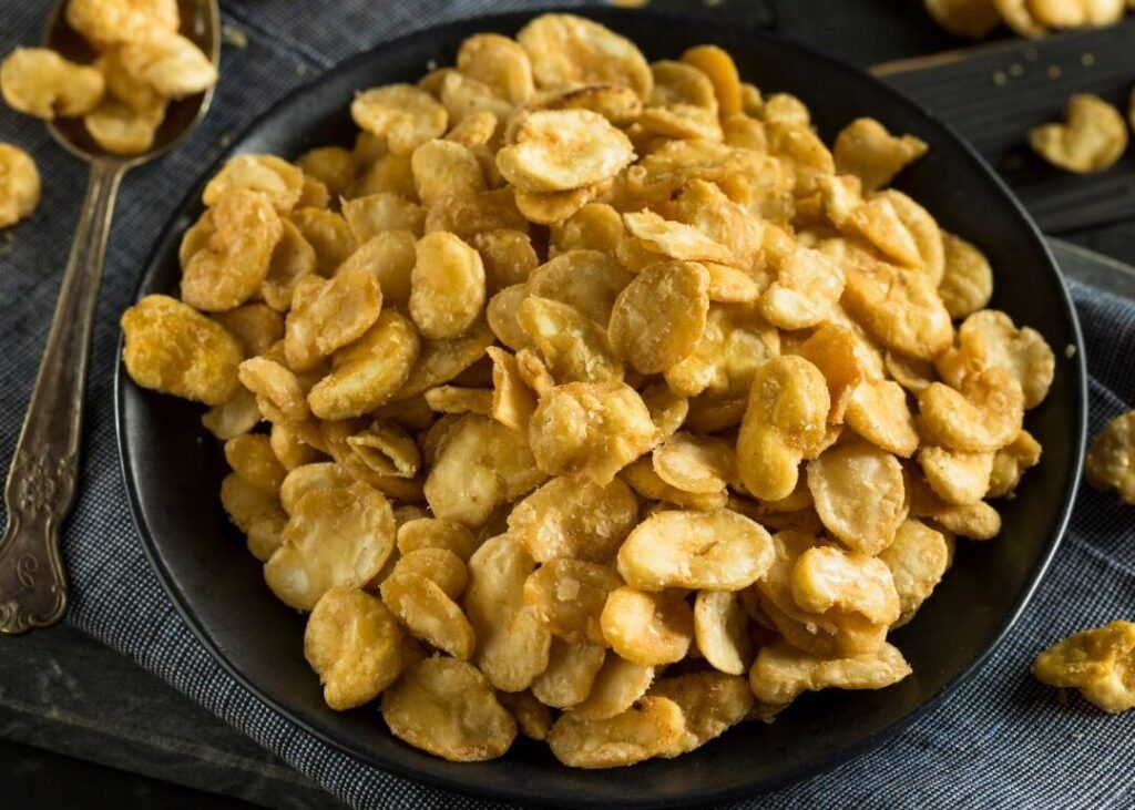 habas fritas crujientes y deliciosas