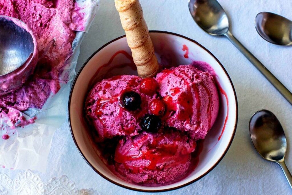 helado casero congelado