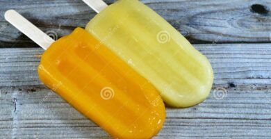 helado congelado y delicioso