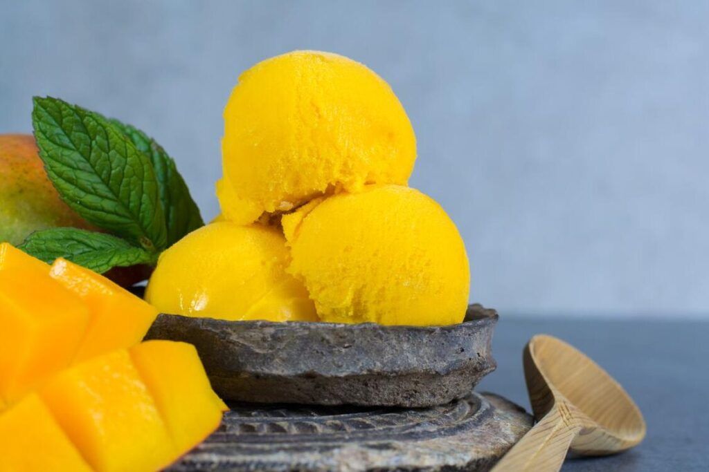 helado de mango casero