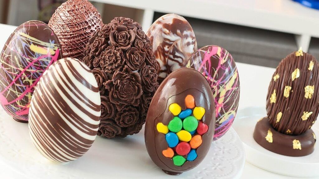 huevos de pascua de chocolate