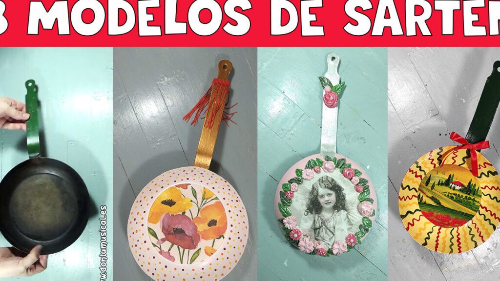 ideas de manualidades con una sarten vieja