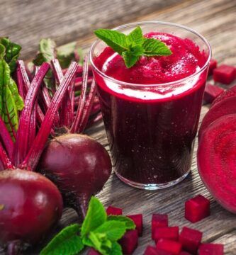 jugo de remolacha fresco