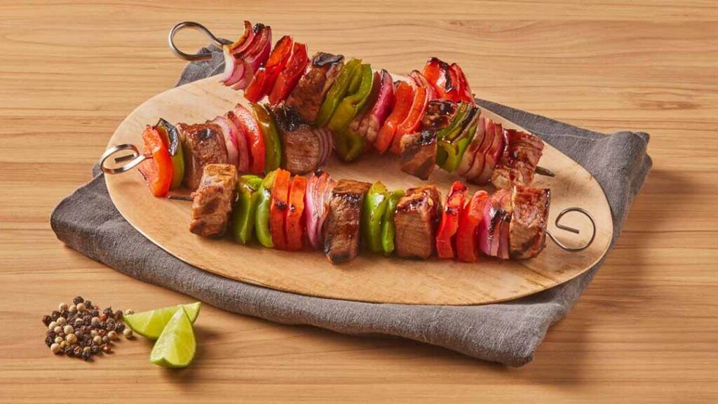 kebab siendo preparado