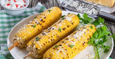 mazorcas de maiz cocinadas
