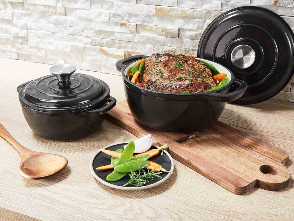 olla de hierro fundido