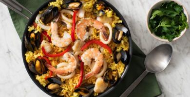 paella de marisco deliciosa