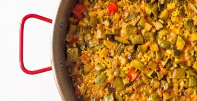 paella de verduras