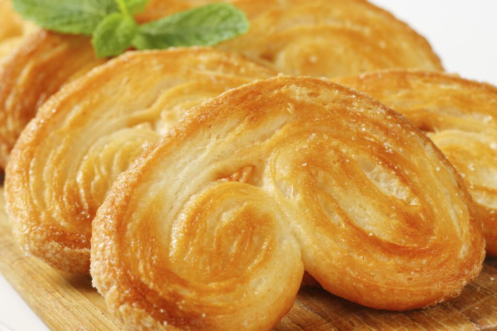 palmeras de hojaldre deliciosas