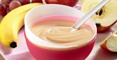 papilla de frutas frescas