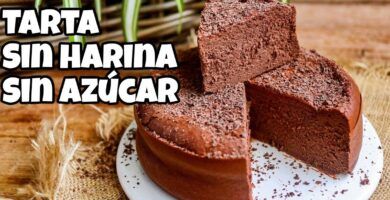pastel sin azucar y saludable