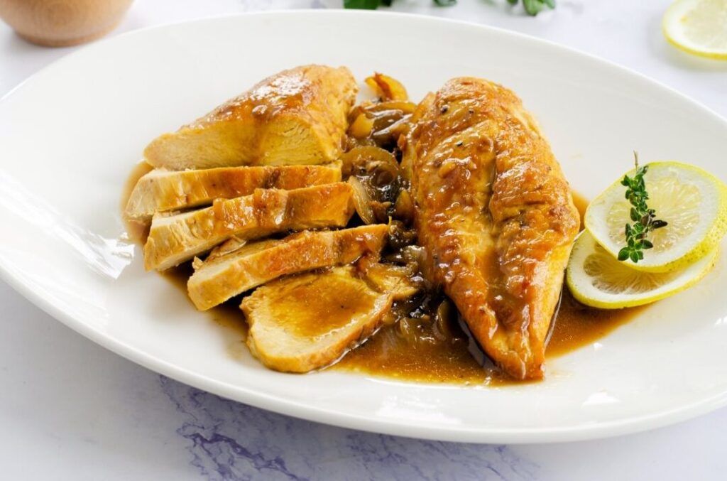 pechuga de pollo en salsa