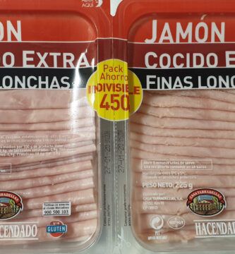 peso de una loncha de jamon york