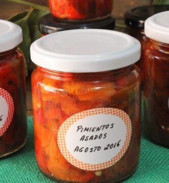 pimientos asados en la nevera