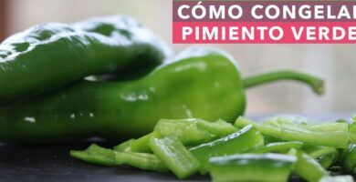 pimientos verdes congelados correctamente