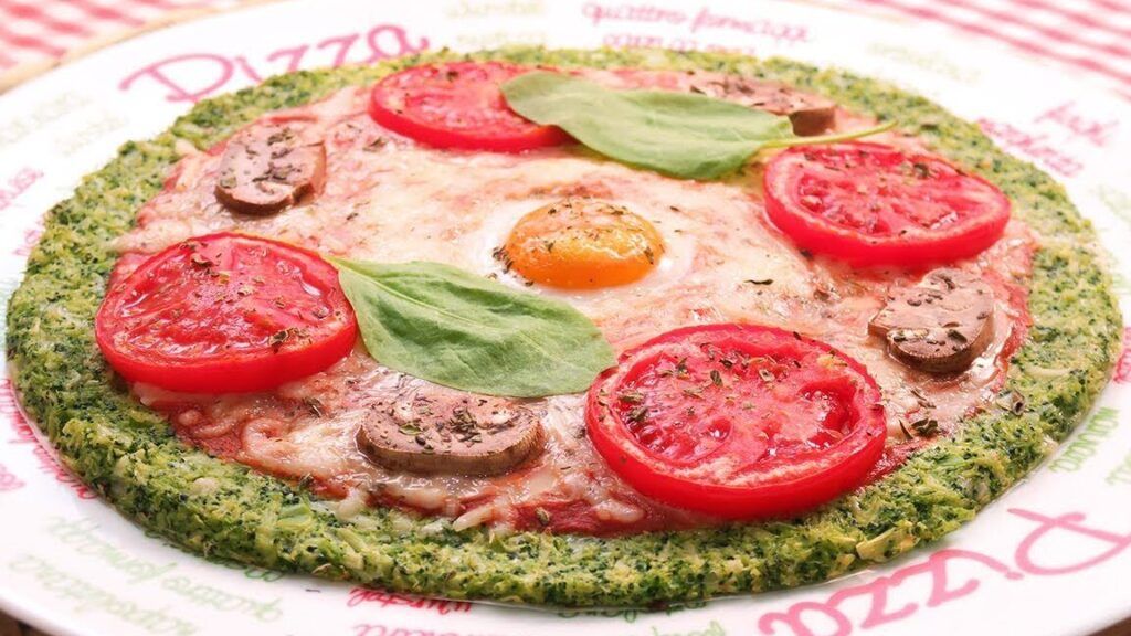 pizza de brocoli saludable