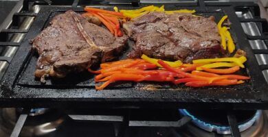 plancha de asar a la piedra