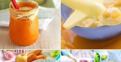 pures de alimentos para bebes