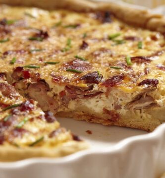 quiche de verduras con hojaldre