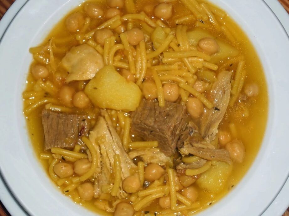 rancho canario con garbanzos